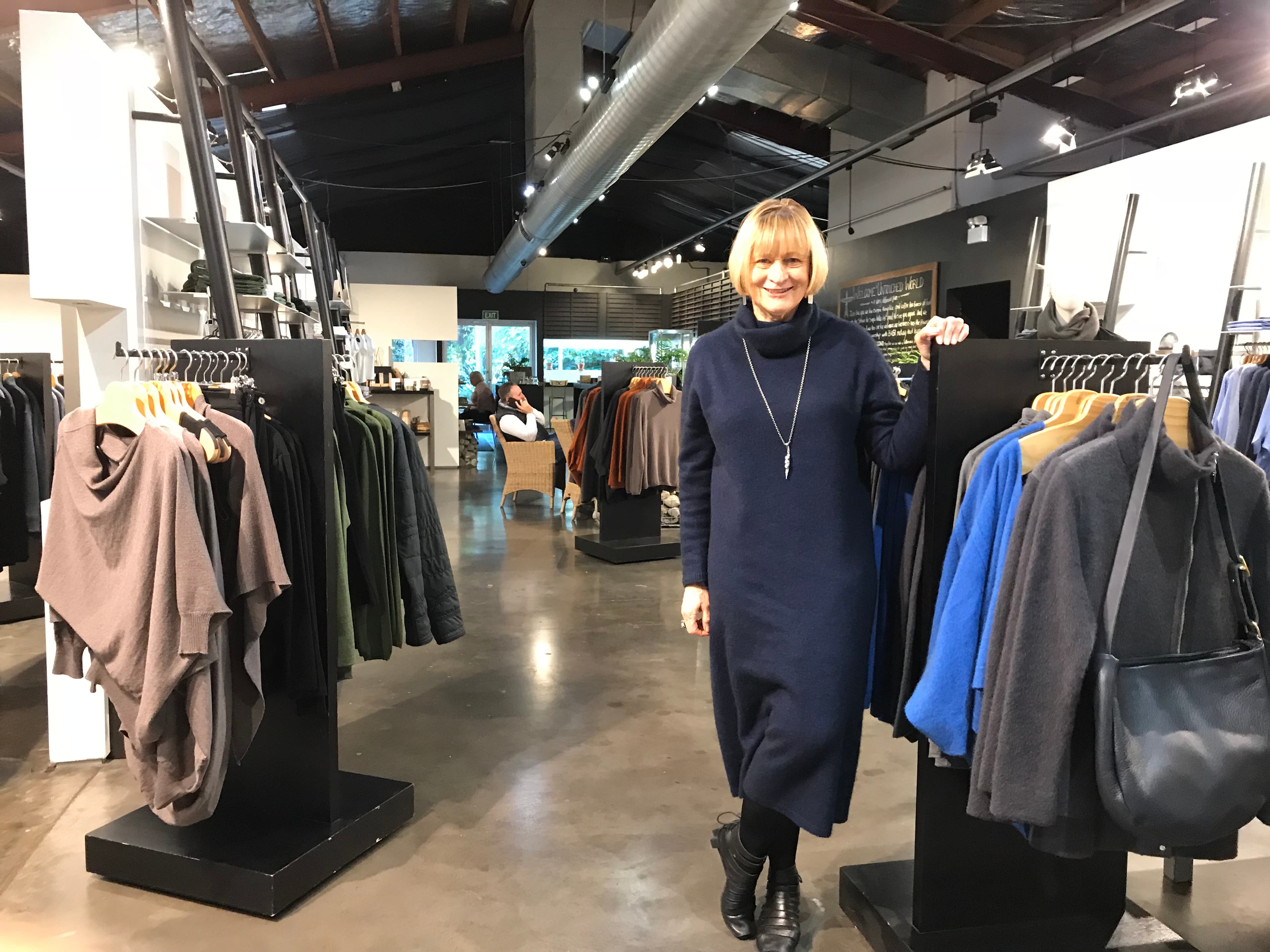 Peri Drysdale at her Untouched World store in Christchurch