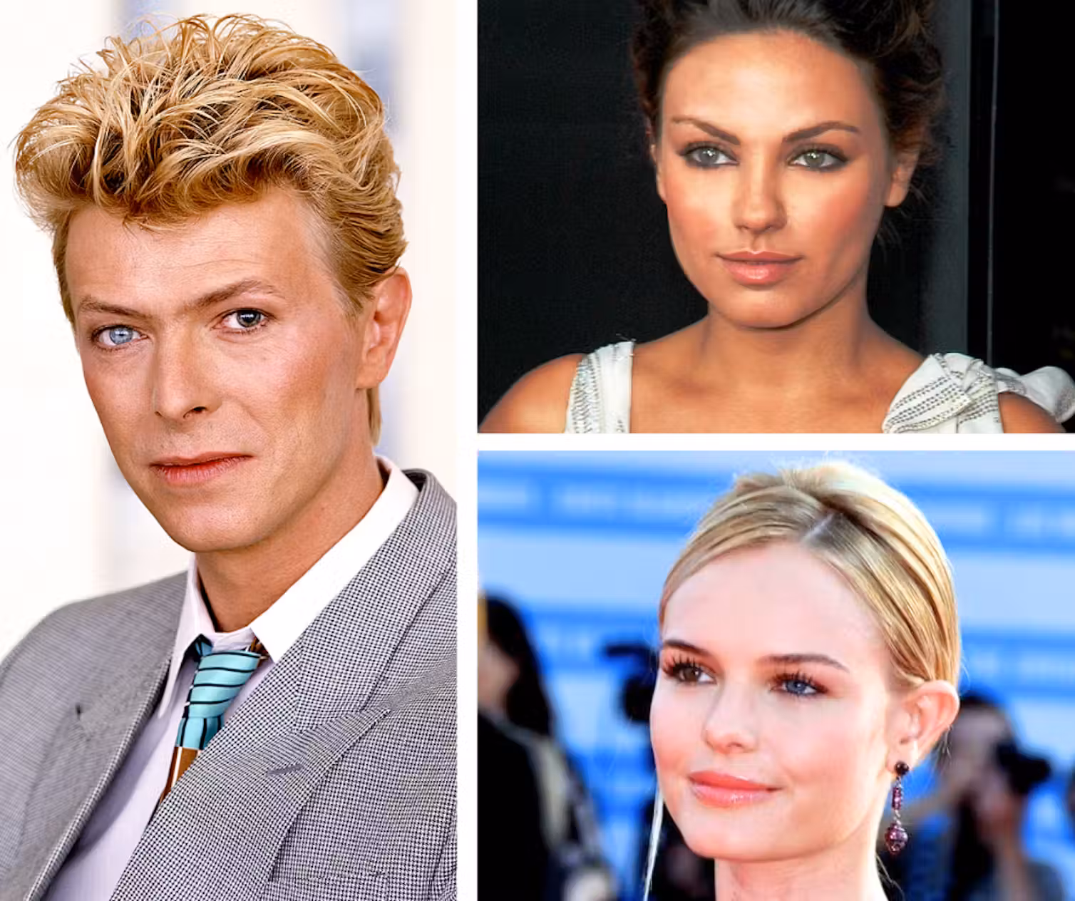 David Bowie, Mila Kunis and Kate Bosworth.