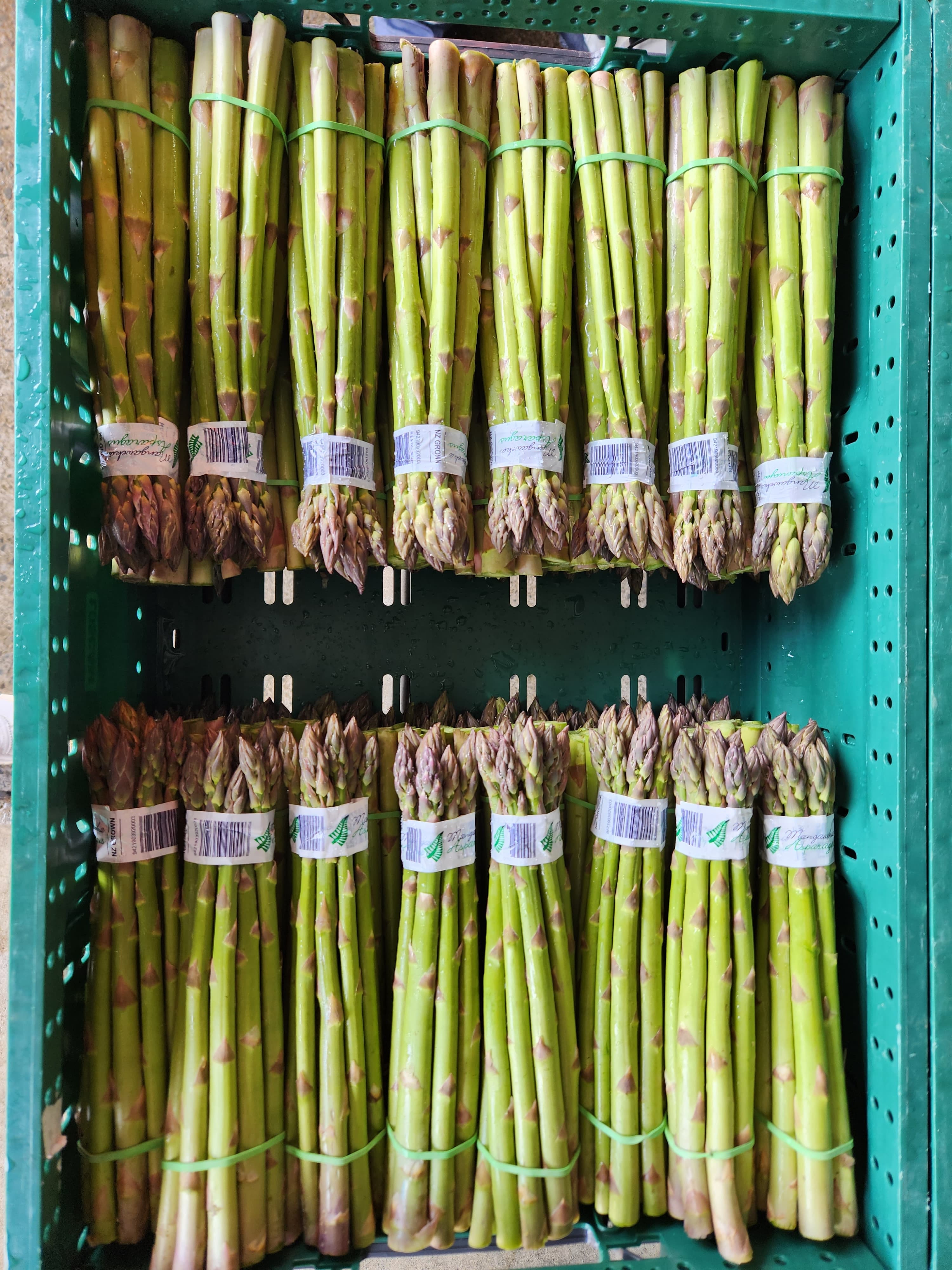 The workers ensure each bundle is taped neatly as presentation is key