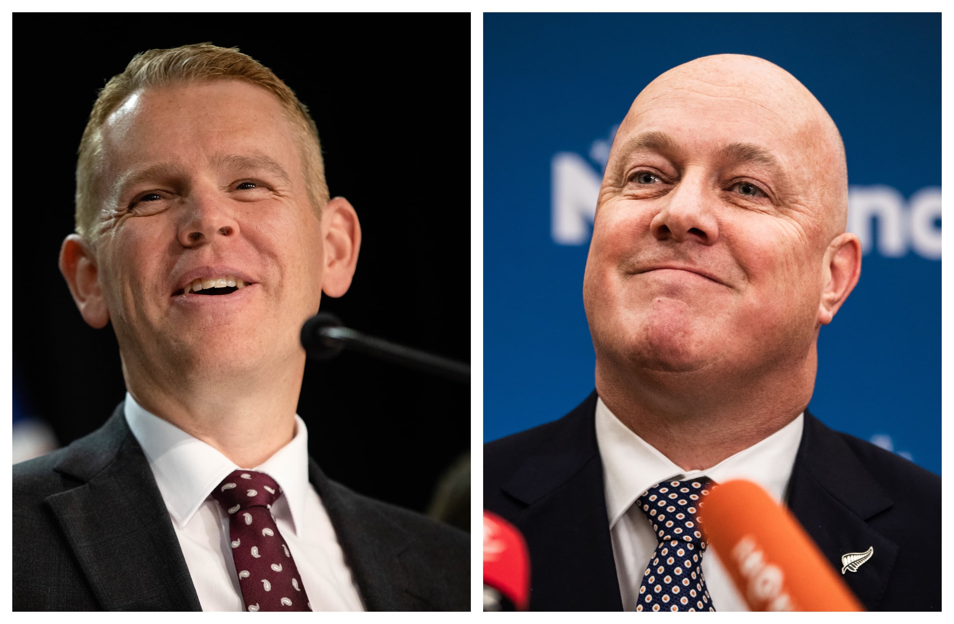 Chris Hipkins and Christopher Luxon
