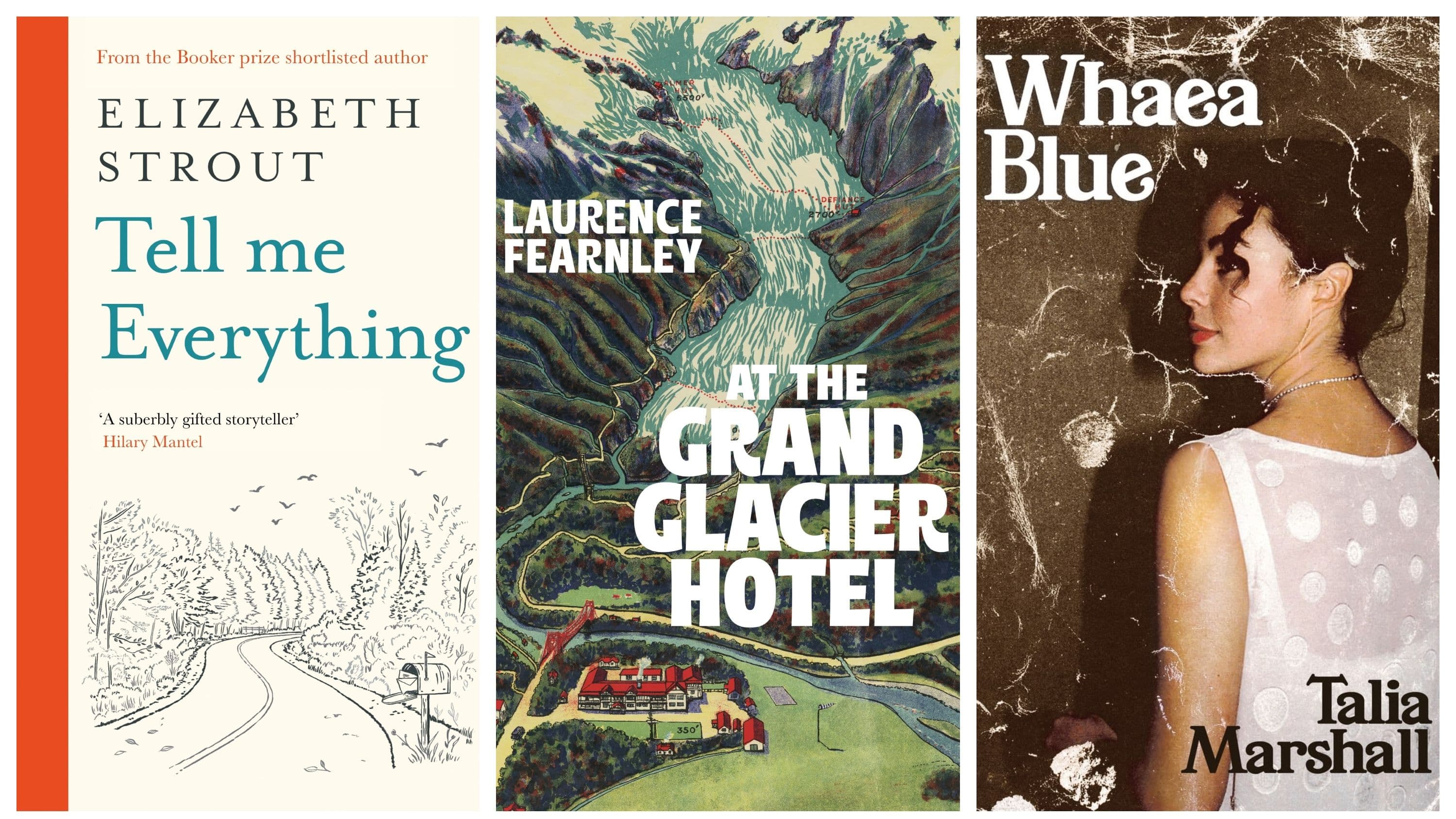 Tell Me Everything; At the Grand Glacier Hotel; and Whaea Blue