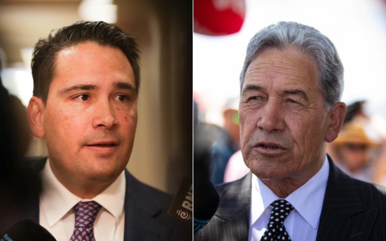 Simon Bridges and Winston Peters.