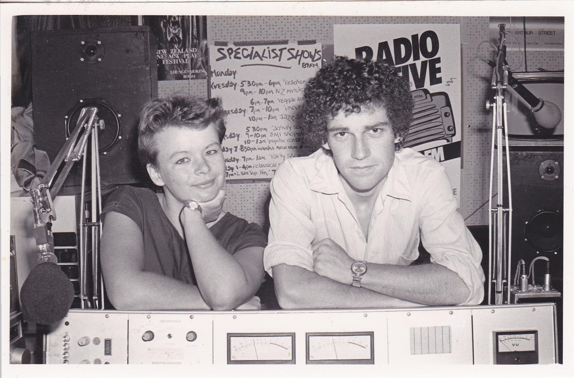 1984 Radio Active co-managers Linda Dale and Stu Birch.