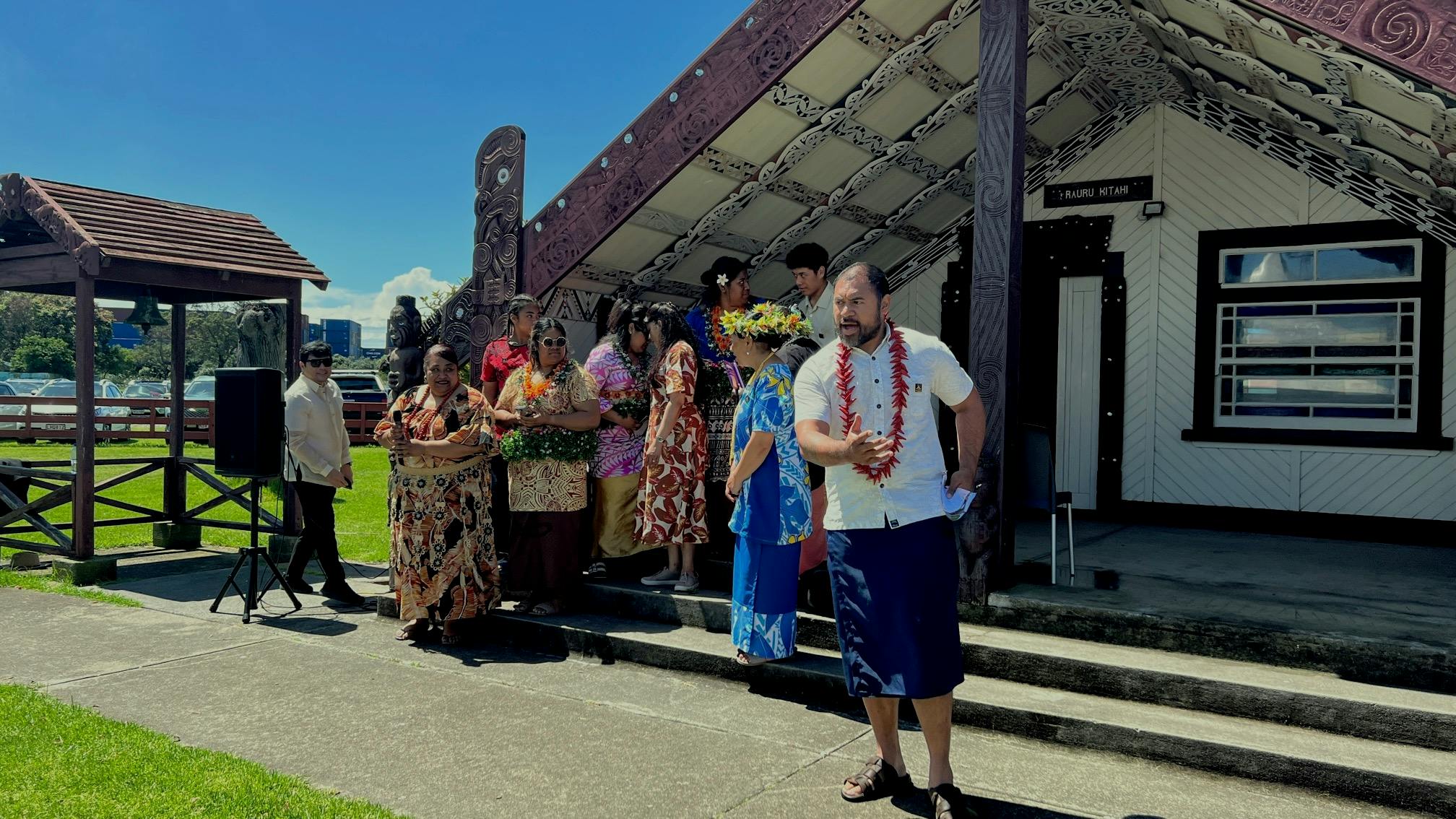 Pacific Island group at Whareroa