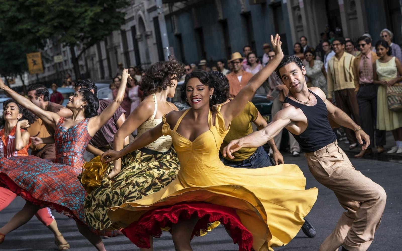 Ariana DeBose as Anita and David Alvarez as Bernardo in 20th Century Studiosâ WEST SIDE STORY.