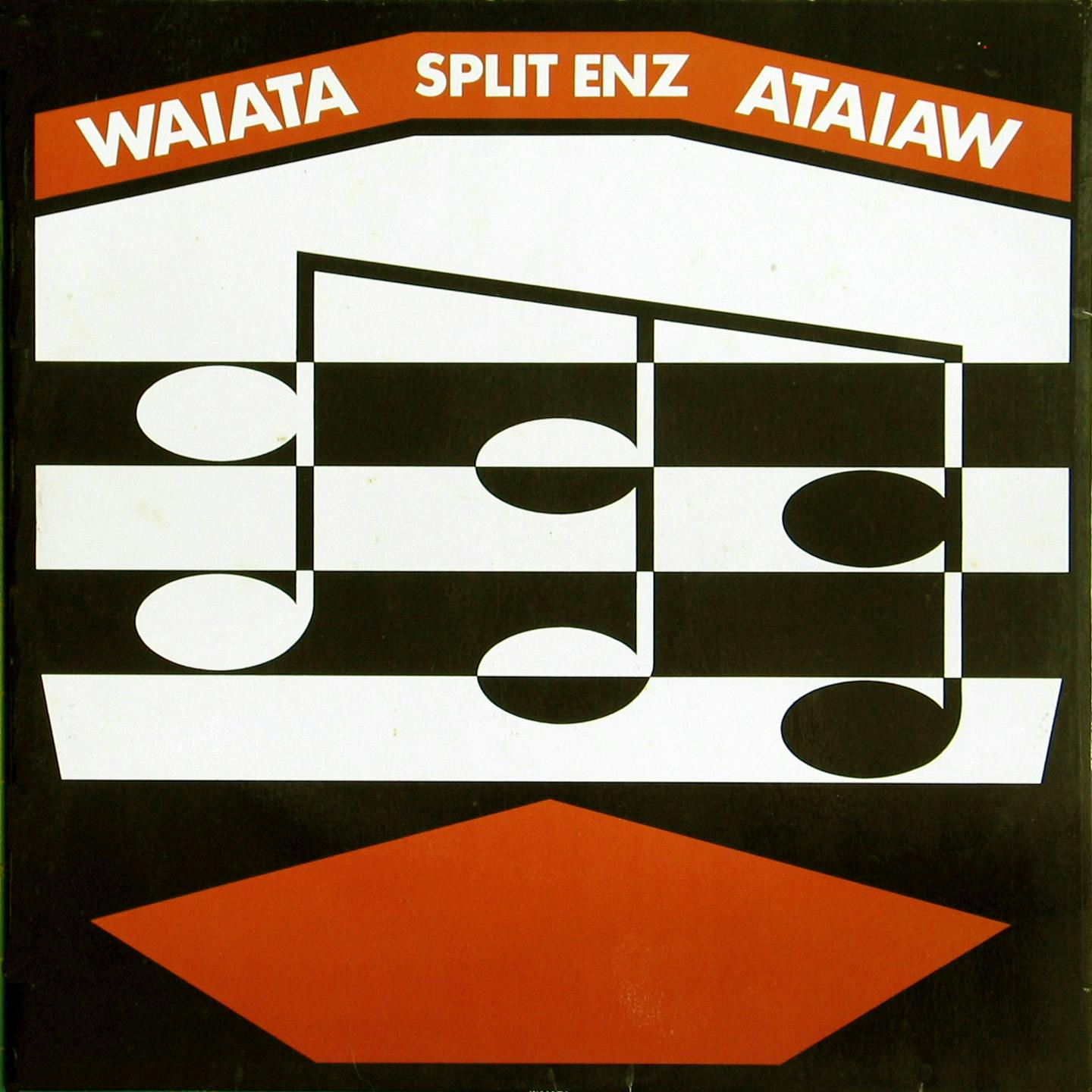 Waiata album cover (brown) Split Enz