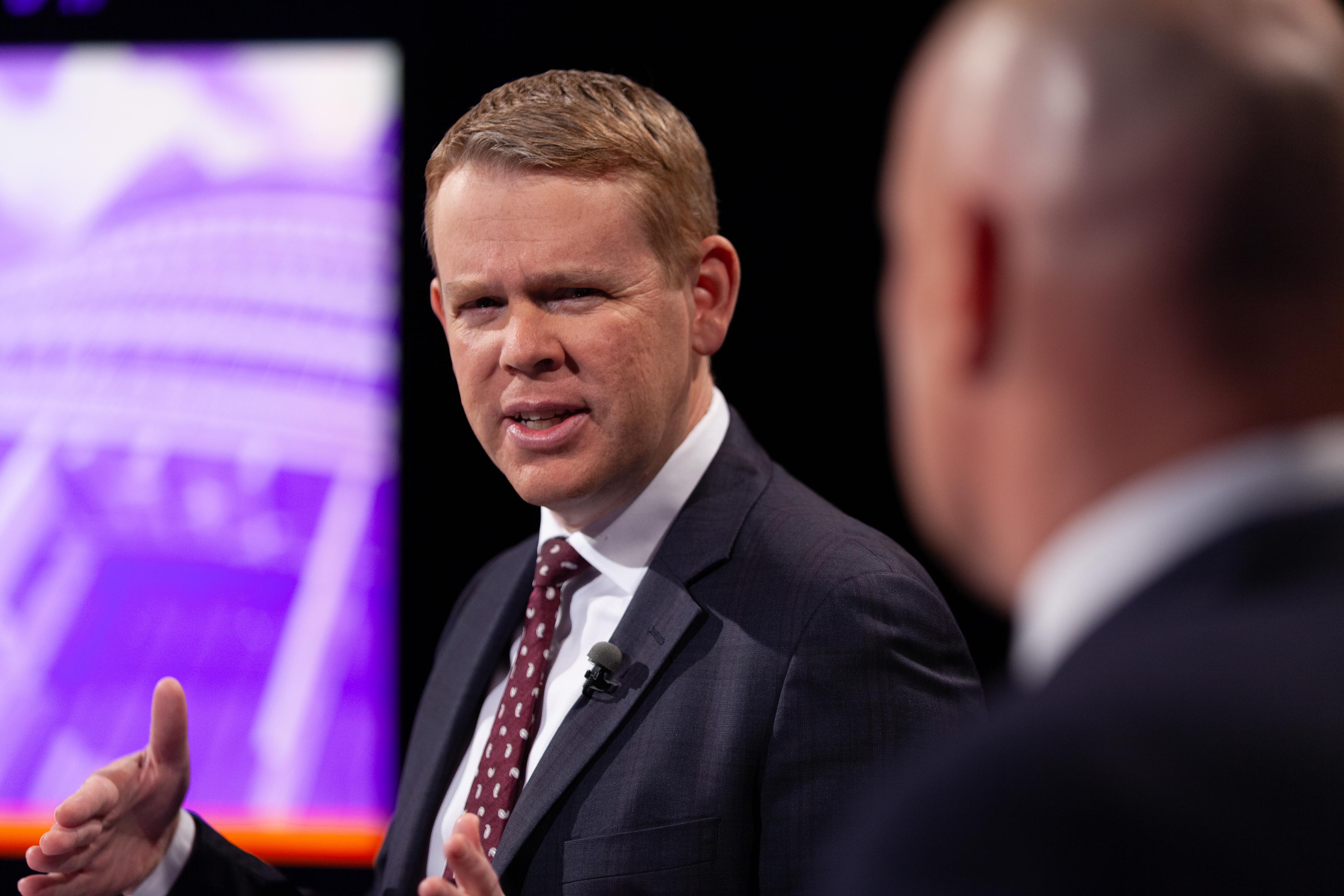 TVNZ Leaders Debate held on 19 September with Labour's Chris Hipkins and National's Christopher Luxon.