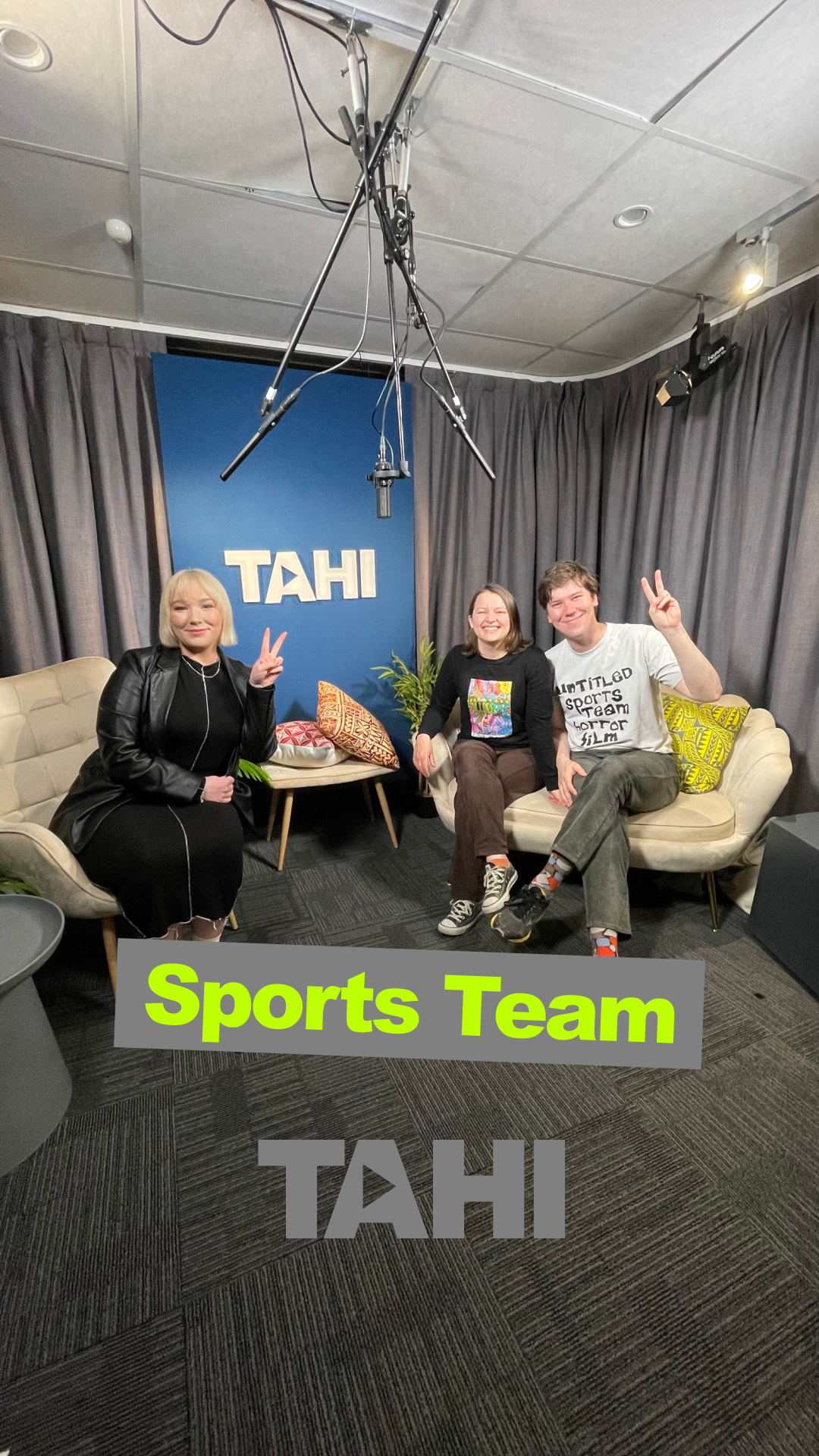 Evie Orpe and Sports Team on The TAHI