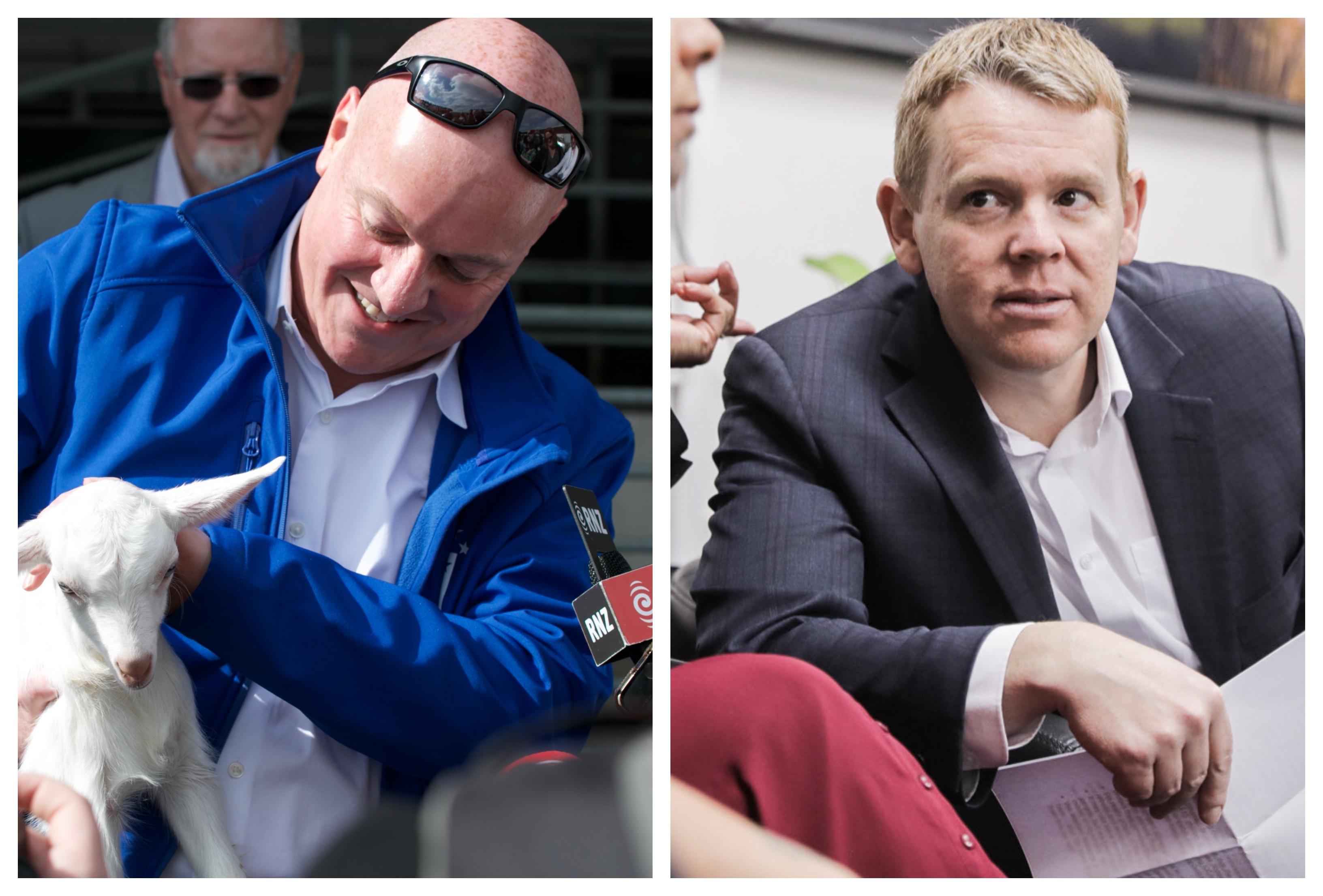 Christopher Luxon and Chris Hipkins