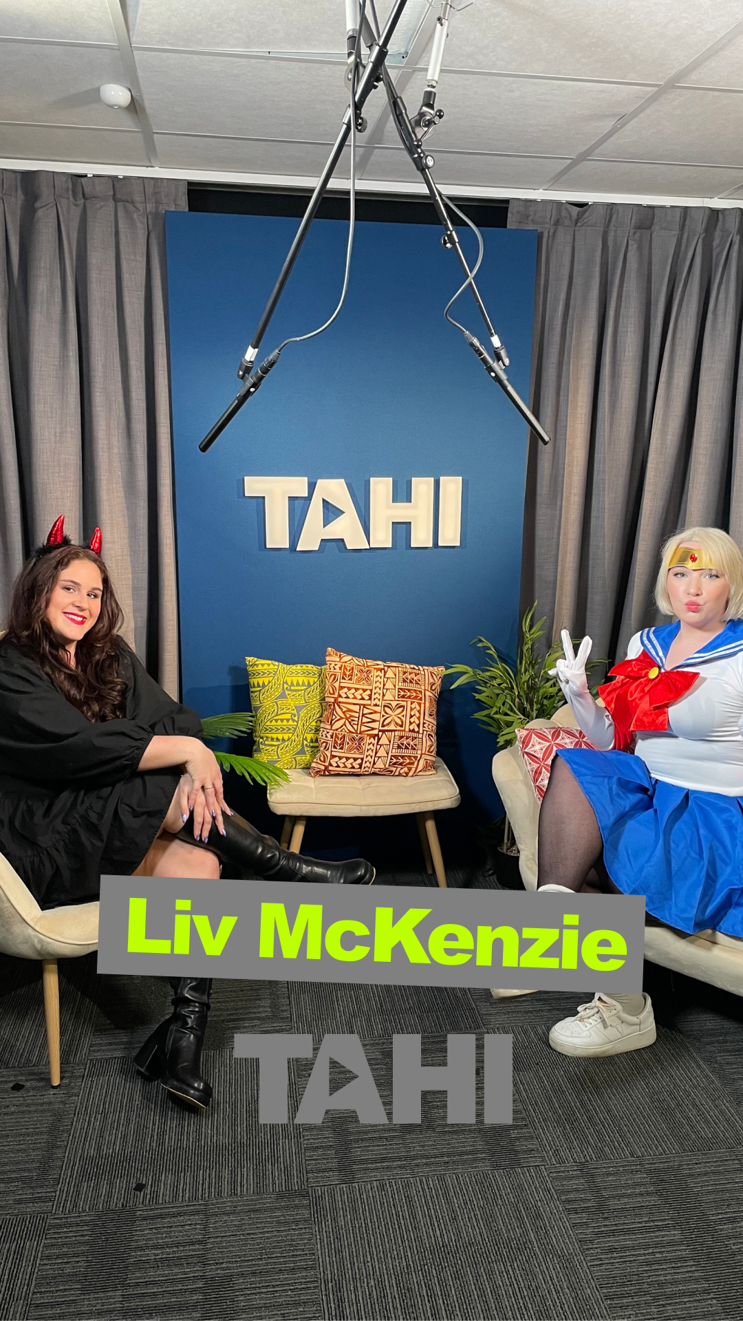 Liv McKenzie and Evie Orpe for The TAHI's Halloween episode