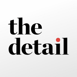 Test reads "The detail" where the dot on the "I" is highlighted.