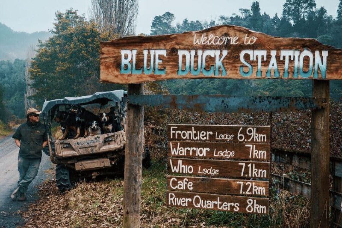 Dan Steele at the start of Blue Duck Station, an hours drive inland from Owhango.