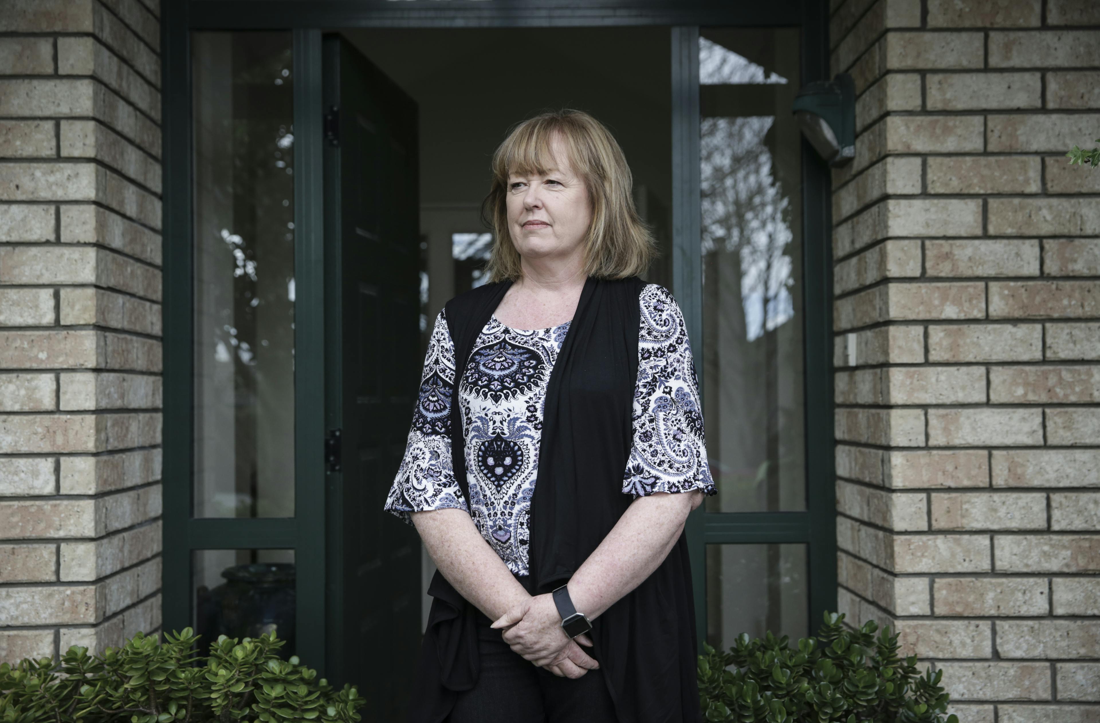 Jim Donnelly went missing in 2004, his wife, Tracey Donnelly pictured in thier home in Auckland.