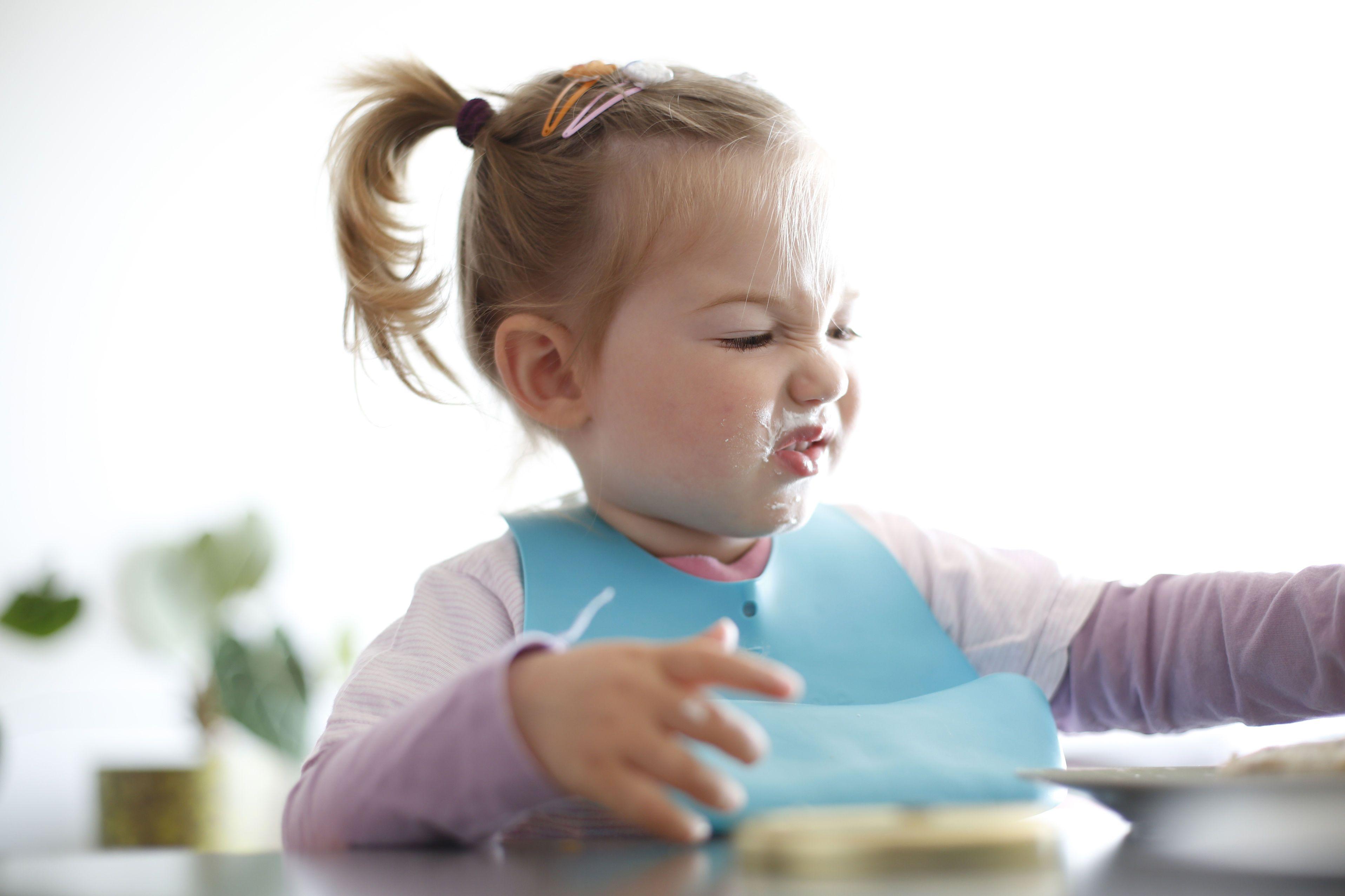 girl child fussy eater eating