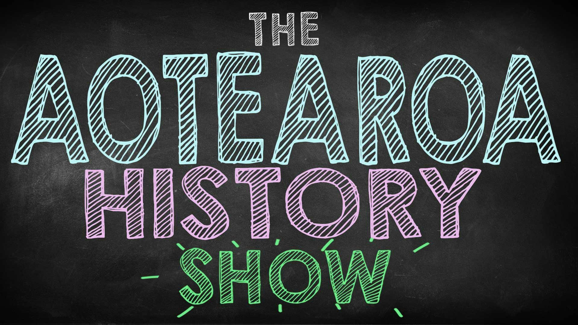 William Ray and Leigh-Marama McLachlan on the Aoteatoa History Show episode one