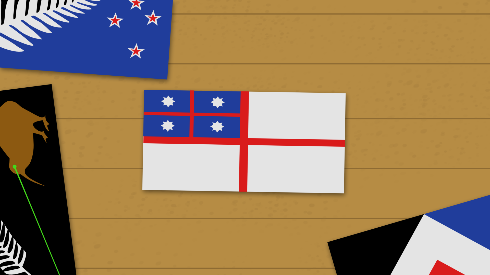 Choosing our first flag in 1834. Animation by Chris Maguren