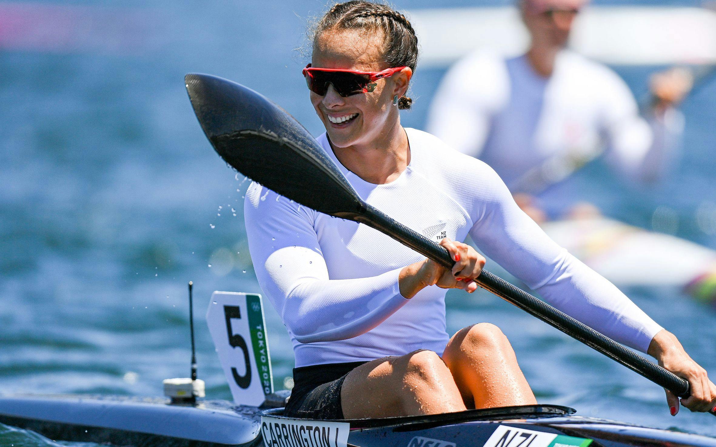 Lisa Carrington. New Zealand. Olympic Champion. K1 200 Tokyo 2020 Olympic Games Canoe Sprint at the Sea Forest Waterway, Tokyo, Japan, Tuesday 3 August 2021. Mandatory credit: Â© Steve McArthur / www.photosport.nz