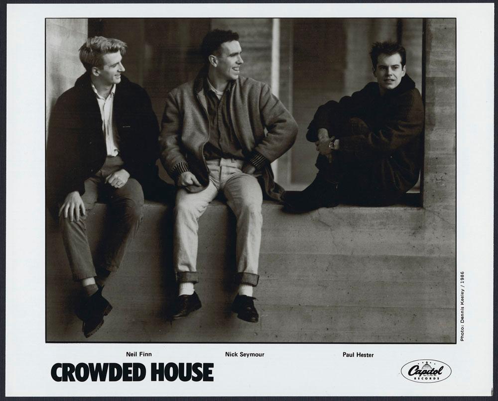 1986 Capitol Records press shot of Crowded House