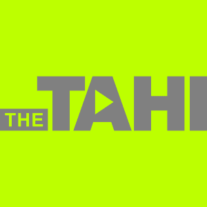 Green podcast logo with grey text: The TAHI